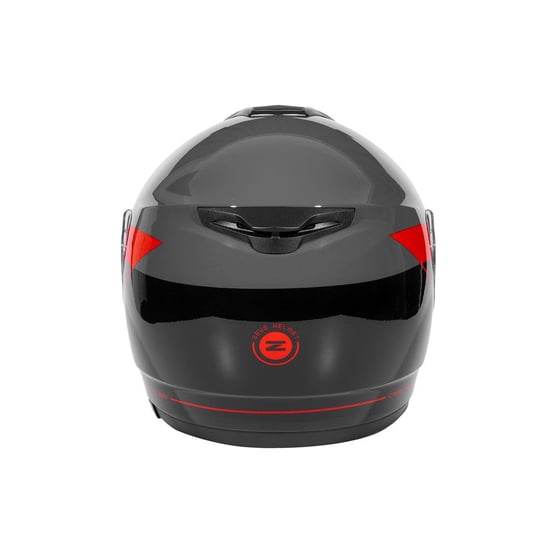 Zeus ZS-3050 BE7 Grey Red Çene Açılır Kask 