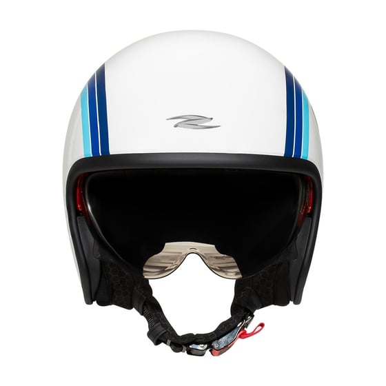 Zeus ZS-389 E20 White Blue Açık Kask