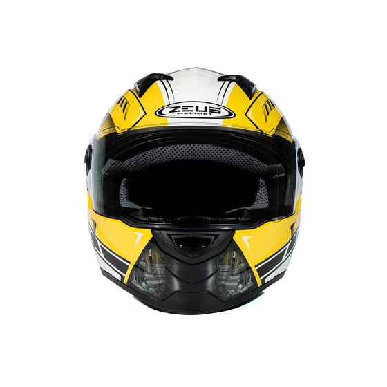 Zeus ZS-811A AL41 Yellow White Kapalı Kask