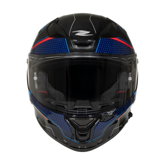 Zeus ZS-837A AZ3 Black Blue Red Silver Kapalı Kask