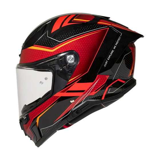 Zeus ZS-837A AZ3 Black Red Kapalı Kask