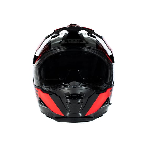 Zeus ZS-913 Solid Black BF8-Red Kapalı Kask