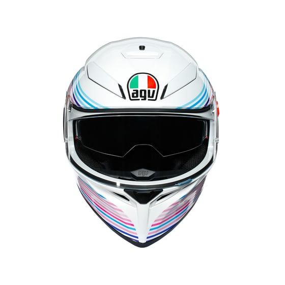 Agv K3 Sv Mlt Plk Sakura Pearl Beyaz Mor Kapalı Kask