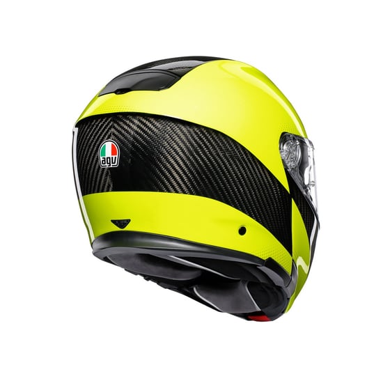 Agv Sportmodular Multi PLK High Visible Carbon Yellow Fluo Çene Açılır Kask