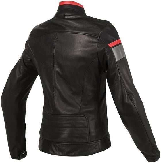 DAINESE BLACKJACK LADY DERİ MONT BLACK GREY RED