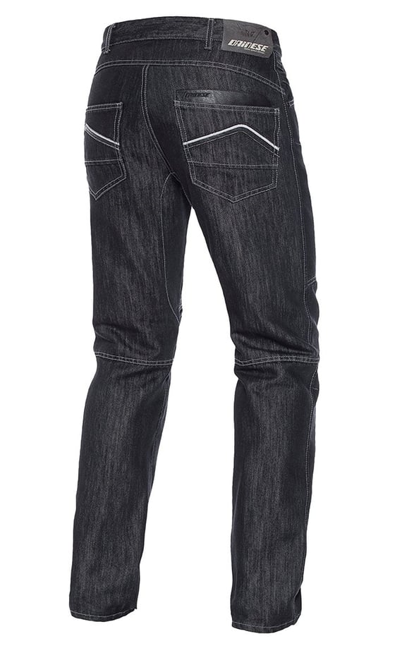 DAINESE D1 EVO JEANS BLACK ARAMID DENIM 