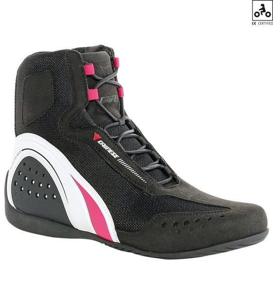 DAINESE MOTORSHOE AIR LDY JB AYAKKABI BLACK WHITE FUCHSIA