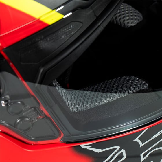 Zeus ZS-811A AL31 Matt Red Fluo Yellow Kapalı Kask