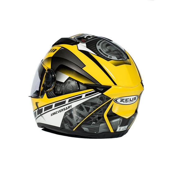 Zeus ZS-811A AL41 Yellow White Kapalı Kask