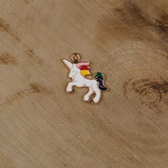 Gold Metal Unicorn  Bileklik Kolye Ucu