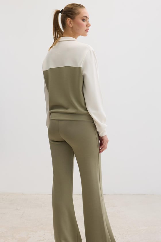 P28-3480-HAKİ-LLEVUREAlt GiyimBeli Lastikli Oysho Pantolon HAKİ