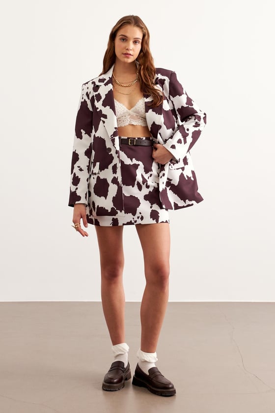 C28-5835-DESENLİ-LLEVUREDış GiyimBenek Desenli Vatkalı Ceket DESENLİ