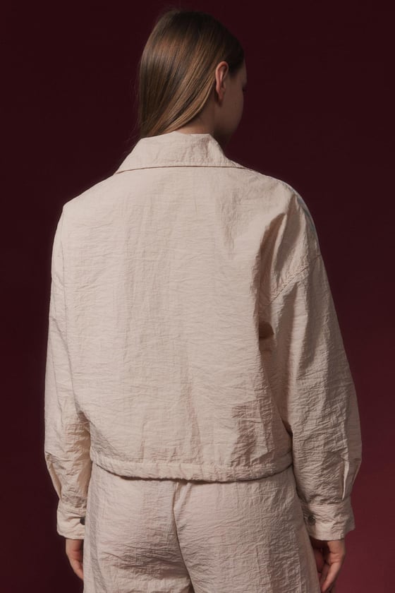 M27-5727-L-TAŞLEVUREMONTEtek Kordon Detaylı Garnili Ceket TAŞ