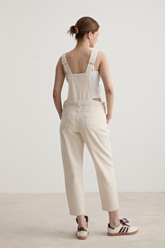 T27-001-TAŞ-LLEVUREDış GiyimGabardin Kadın Salopet TAŞ