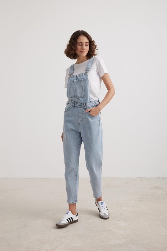 Kadın Uzun Salopet BLUE