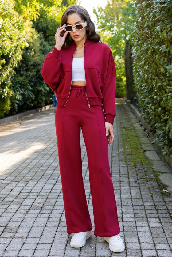 Çimalı Eşofman Takım - BORDO