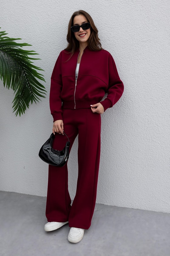 Çimalı Eşofman Takım - BORDO