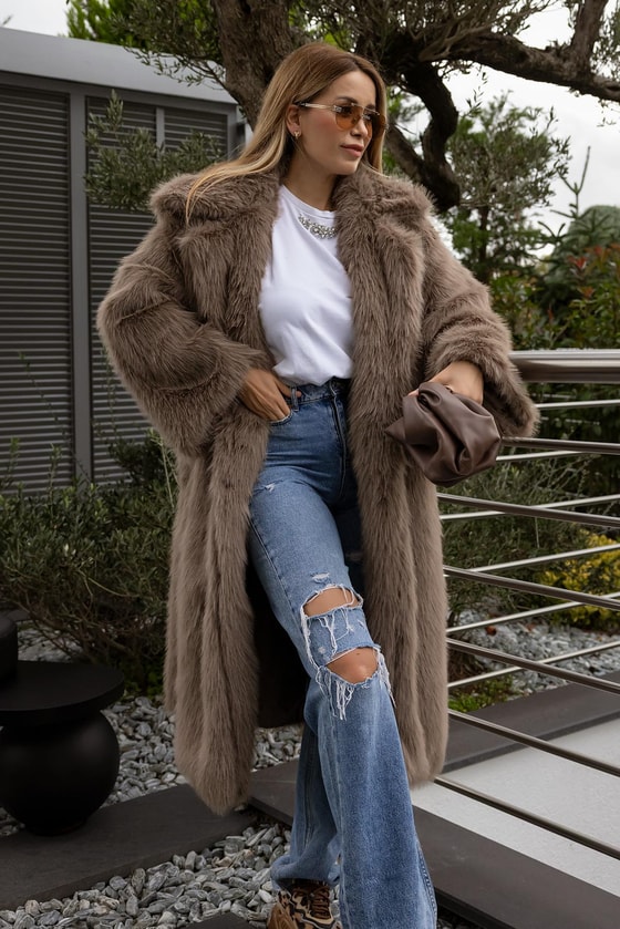 Düğme Kapamalı Kürk - VİZON