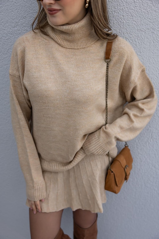 Etekli Triko Takım - BEJ