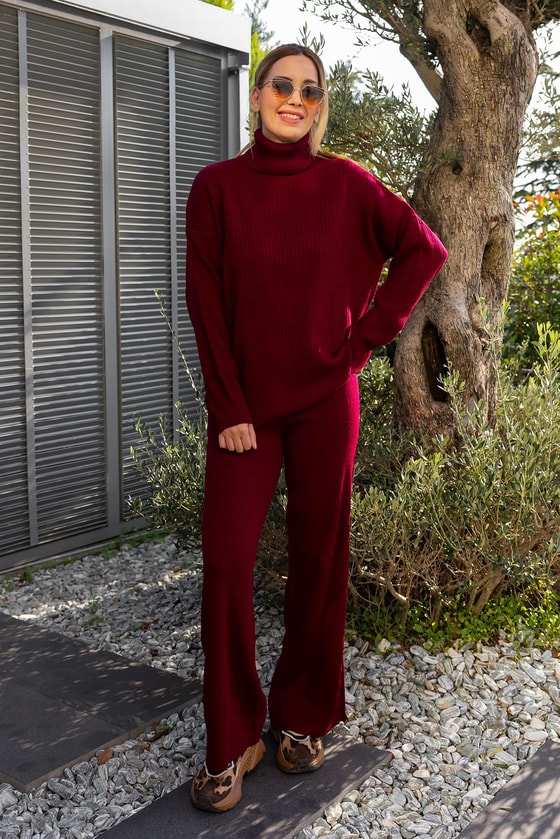 Fitilli Tam Balıkçı Takım - BORDO