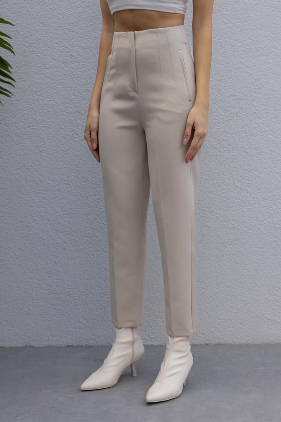 Havuç Pantolon - EKRU