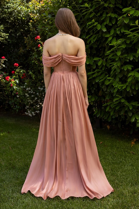 Krinkıl Pileli Saten Abiye - SOMON