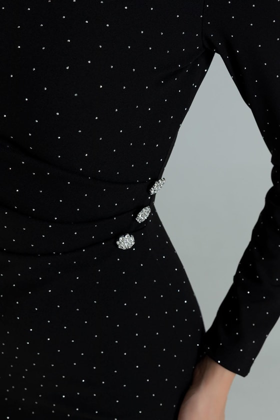 Parıltılı Elbise - SİYAH