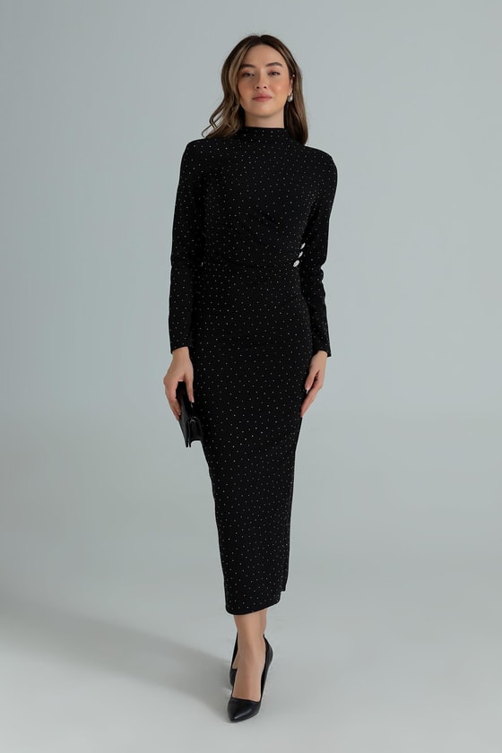 Parıltılı Elbise - SİYAH