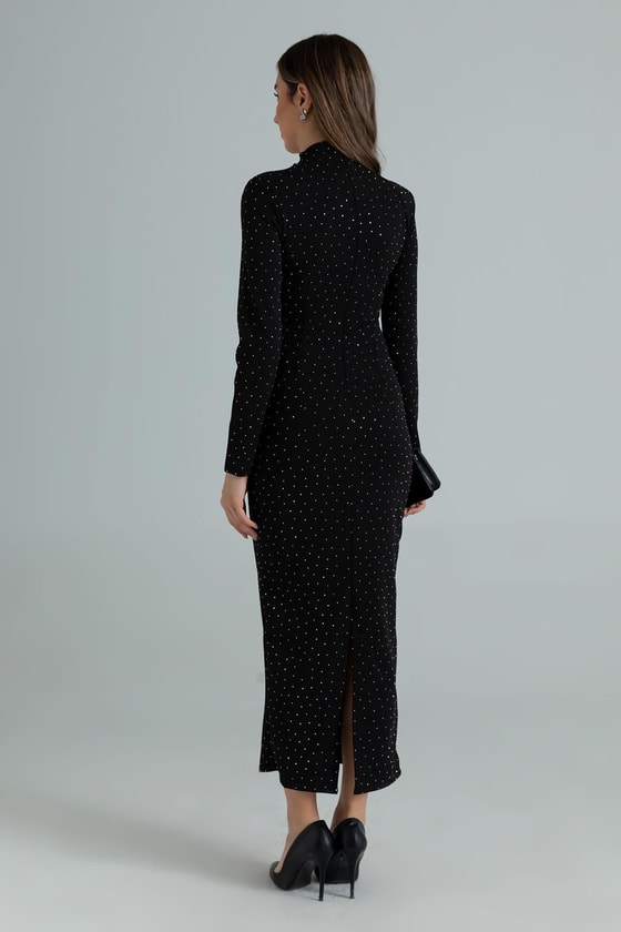 Parıltılı Elbise - SİYAH