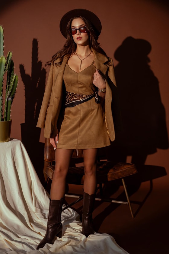 Premium Süet Takım - CAMEL