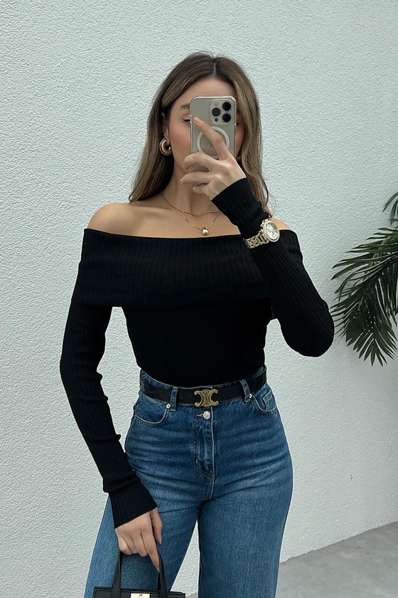 Şal Yaka Triko - SİYAH