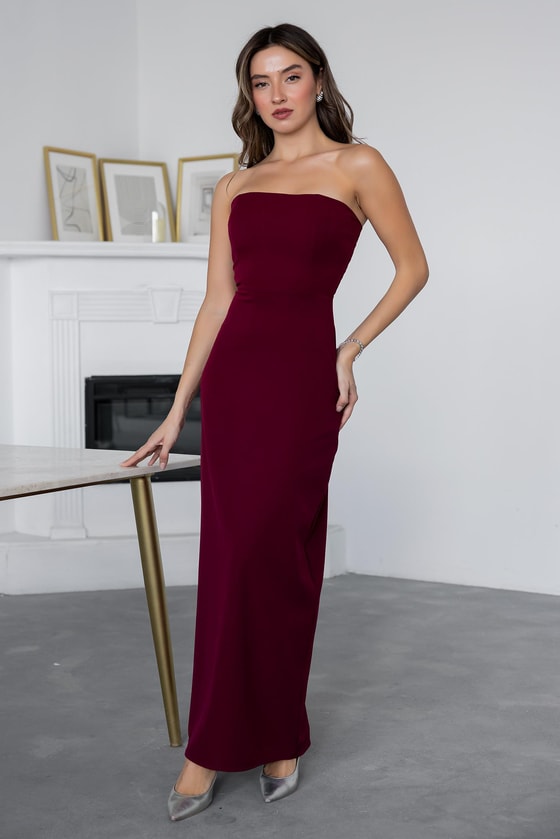 Taş Yaka Pelerinli Elbise - BORDO