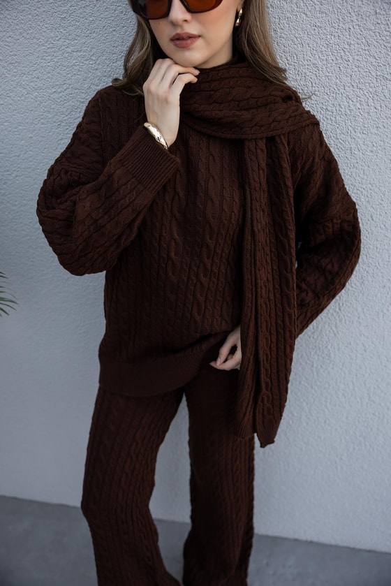 Triko Takım - KAHVERENGİ