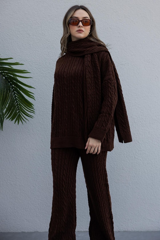 Triko Takım - KAHVERENGİ