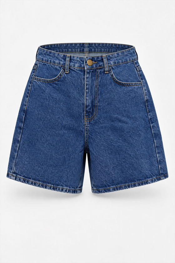 MGZ Denim Şort - MAVİ
