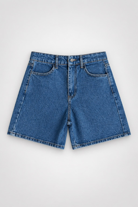 MGZ Denim Şort - MAVİ