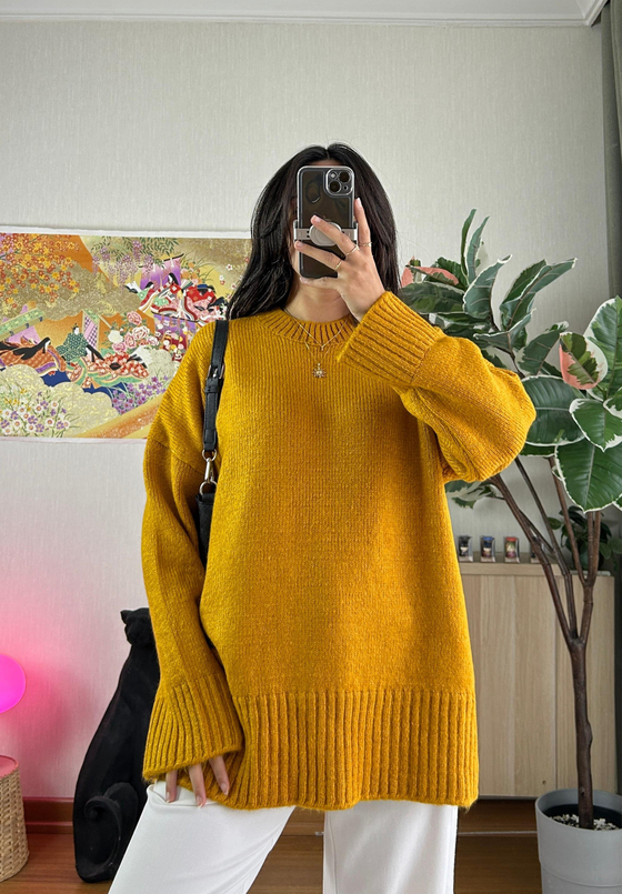 Airi Oversize Vintage Kazak Turuncu
