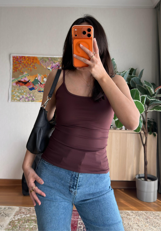 Benika Basic Askılı Atlet Bordo
