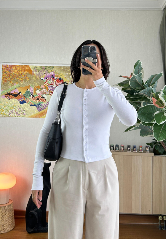 Kimora Önü Cırtlı Body Beyaz