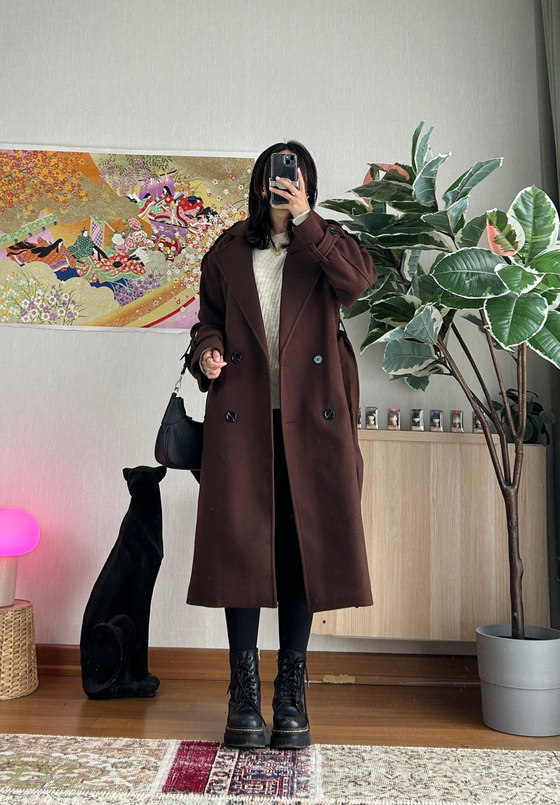 Mizuki Kaşe Kaban Kahve 