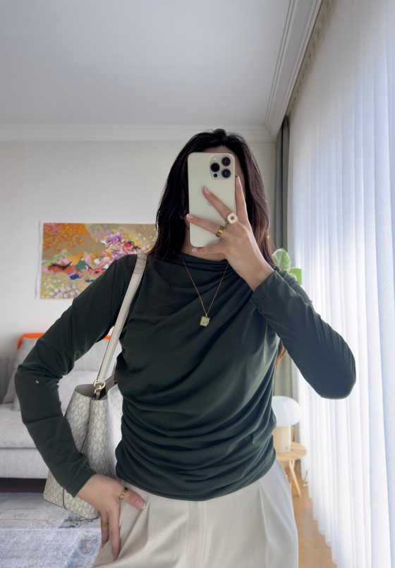 Nagi Drape Detaylı Body Haki
