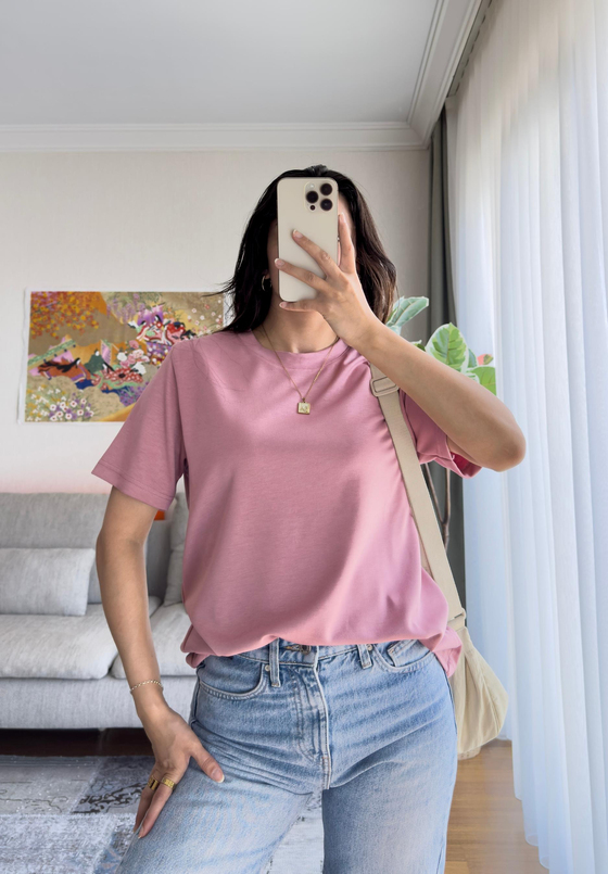 OYS Basic T-Shirt Gül Kurusu