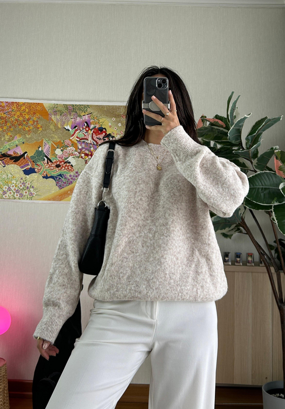 Yurika Oversize kazak Vizon