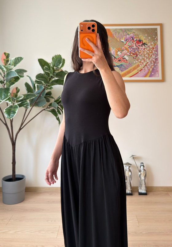 Akari Siyah V Bel Balon Paça Tulum