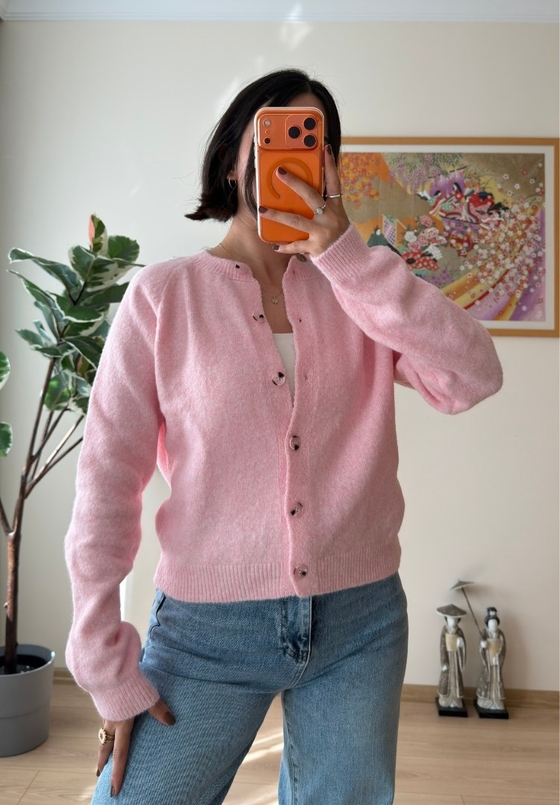 Basic Yumoş Hırka Pembe