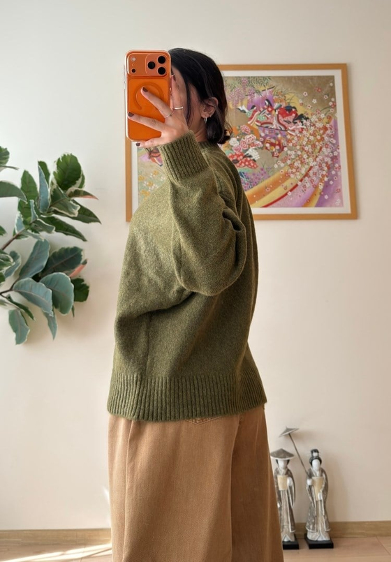 Basic Yumoş Pinterest Kazak Haki