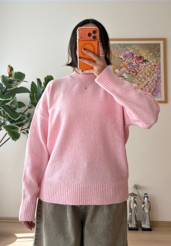 Basic Yumoş Pinterest Kazak Pembe