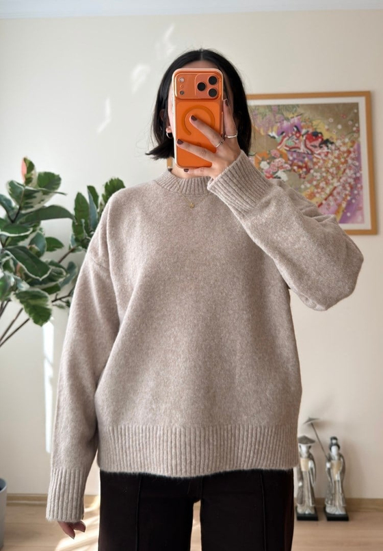 Basic Yumoş Pinterest Kazak Vizon