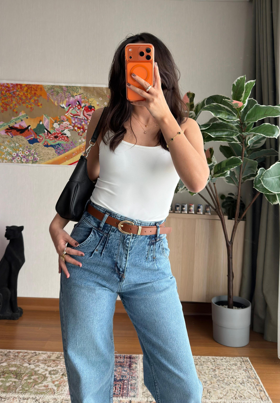 Benika Basic Askılı Atlet Beyaz