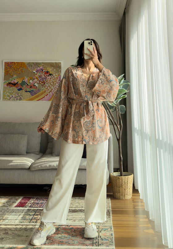Eido Desenli Kimono Roz